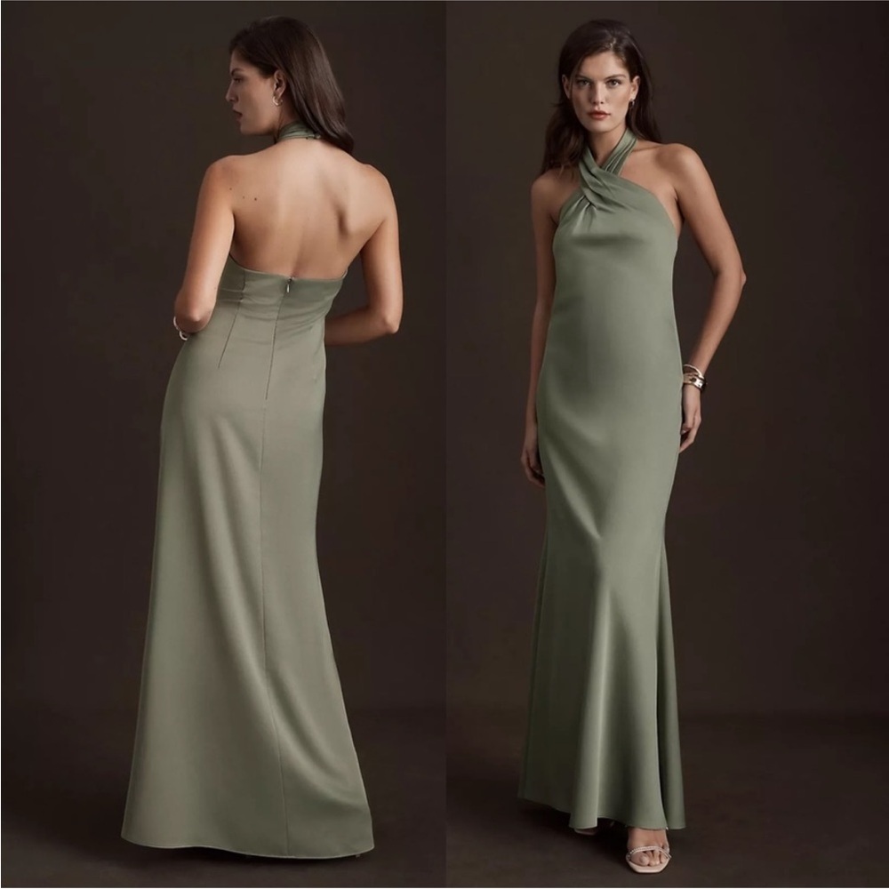 BHLDN Ruby Satin Charmeuse Bridesmaids Dress - Picture 2 of 10
